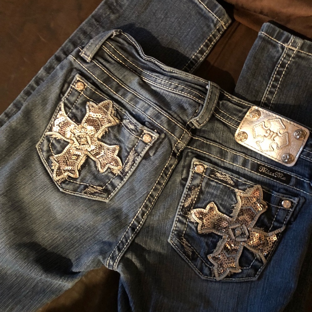 Girls Miss Me Skinny Jeans Size 14
